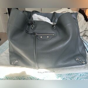 Balenciaga A4 Tote Grey